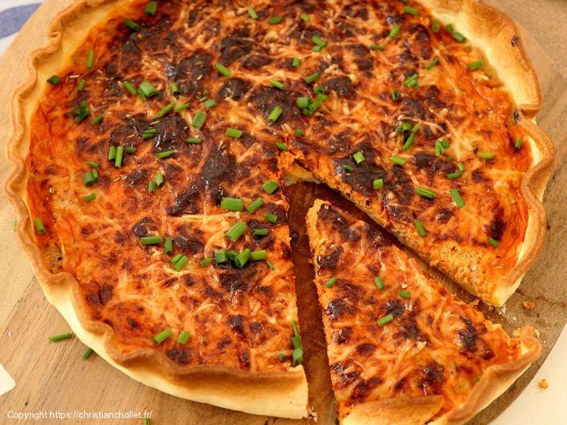 Tarte thon et tomates